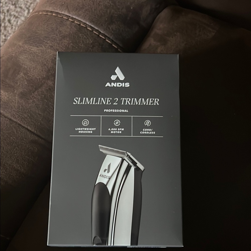 Andis Slim Line 2 Cordless Trimmer - Black and Silver